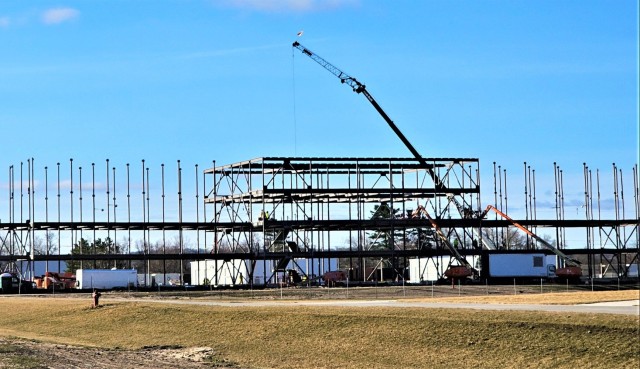 March 2024 barracks construction operations at Fort McCoy