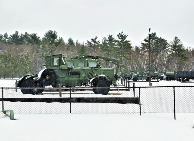 April 2024 snow scenes at Fort McCoy&#39;s Commemorative Area