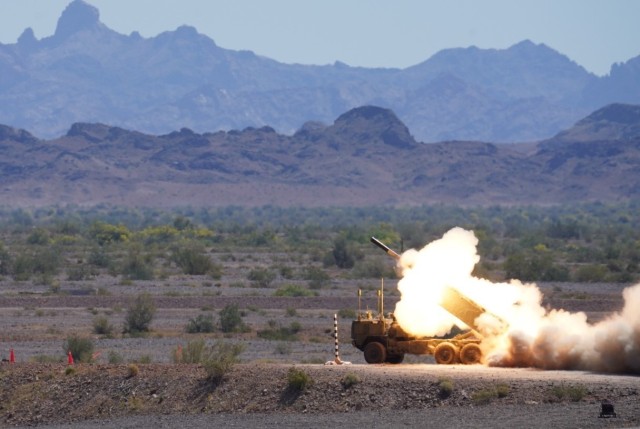 The U.S. Army Combat Capabilities Development Command Aviation & Missile Center and Ground Vehicle Systems Center&#39;s combined Autonomous Multi-domain Launcher team conducted a successful live fire of a Reduced Range Practice Rocket fired from...