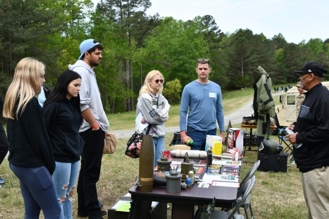 Earth Day Returns to Fort Walker with Students from Caroline County Schools / Students learn about Army ordnance.