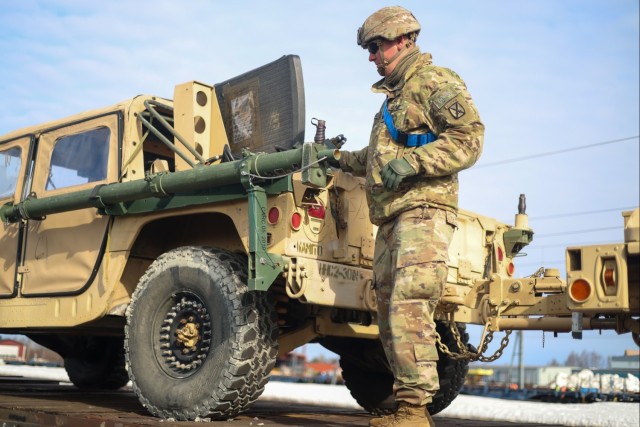 The United States Army Conducts Rail Gauge Operations in the High North