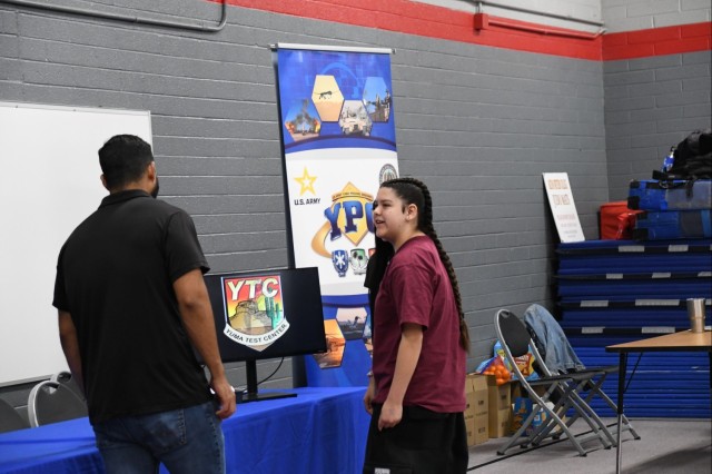 Students at Woodard Jr. High School’s had the opportunity to learn about science, technology, engineering, and mathematics also known as STEM from members of Yuma Proving Ground’s workforce and other local organizations and businesses. The school hosted a STEM Day for nearly 600 students.