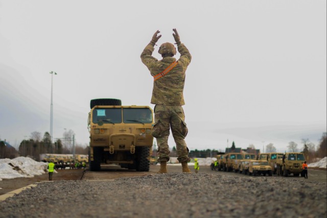 The United States Army Conducts Rail Gauge Operations in the High North
