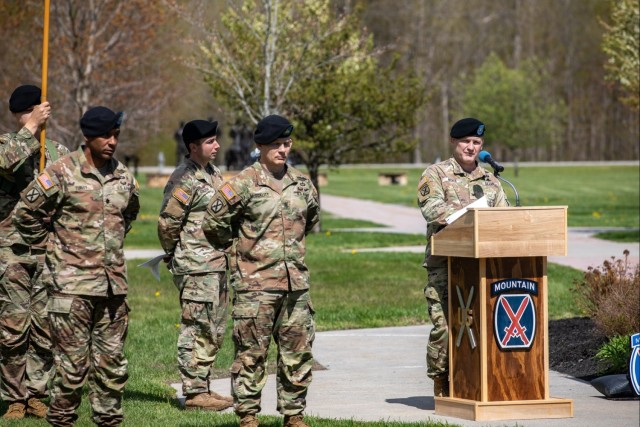 2nd Brigade Combat Team 10th Mountain Division uncasing ceremony 2024