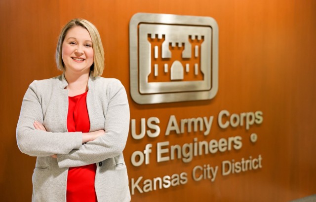 Alexandra Ubben, project manager for the Kansas City District Dam and Levee Data Management Team.