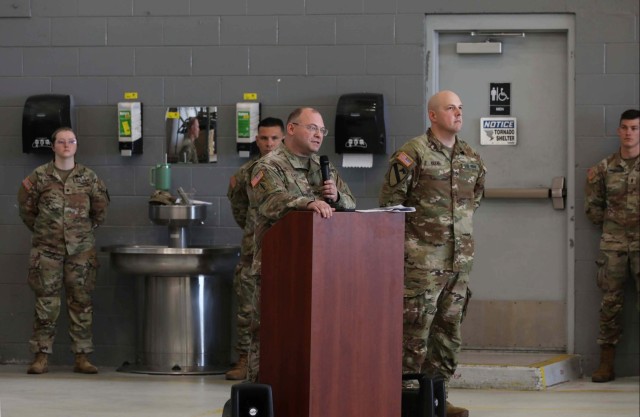 The 321st MI BN Changes Command