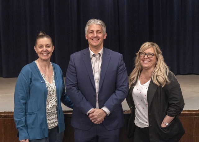 PICATINNY ARSENAL, N.J. - (From left) Kristina Williams, Picatinny Arsenal’s Drug Testing Coordinator and Prevention Assistant., Dr. Gregg Zimmerman, a Urologic Oncologist and Director of Robotic Surgery at Saint Clare&#39;s Health, and Amy...