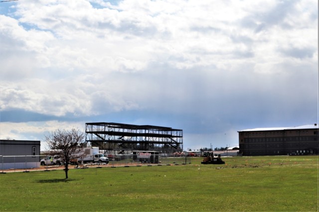 April 2024 barracks construction operations at Fort McCoy