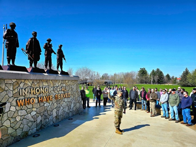 Installation workforce members visit Fort McCoy Commemorative Area during commander&#39;s quarterly town hall meeting