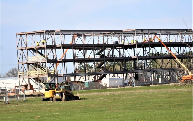 April 2024 barracks construction operations at Fort McCoy