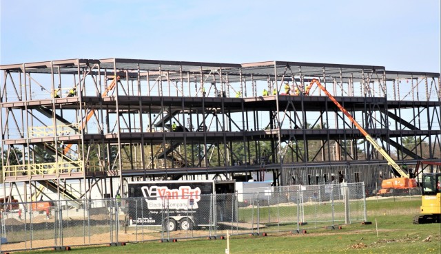 April 2024 barracks construction operations at Fort McCoy