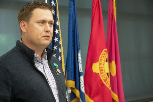 Mr. Kyle Gripp Receives Army Civilian Commendation for 14 Years of Service