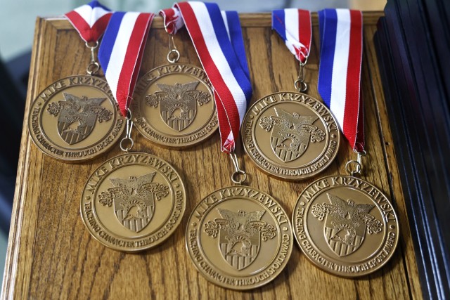 The Department of Physical Education (DPE) hosted the 18th annual Coach Mike Krzyzewski Teaching Character Through Sport Award May 9 at the Thayer Awards Room. The award recognizes West Point cadet-athletes, coaches, officers in charge (OIC) and...