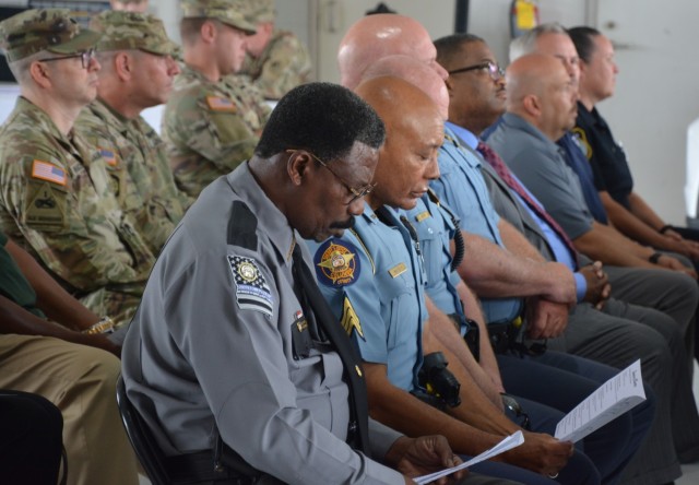 Law enforcement partners from the Richmond County Sheriff’s Office, the Columbia County Sheriff’s Office, the Grovetown Police Department, and Fort Eisenhower’s Criminal Investigation Division (CID), joined Fort Eisenhower’s law...