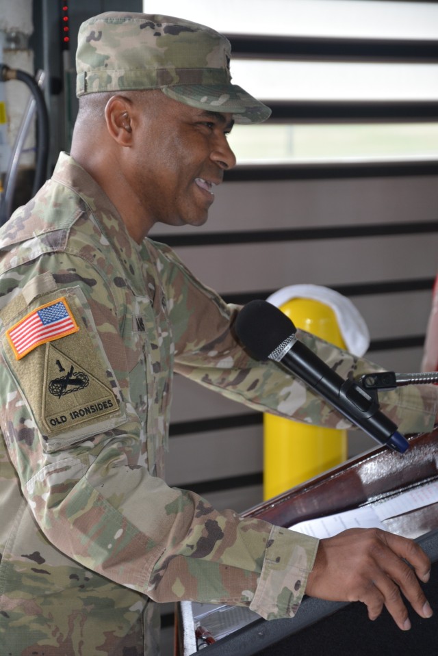 Fort Eisenhower Garrison Commander, Col. Reginald K. Evans, delivered remarks during the Fort Eisenhower Garrison Directorate of Emergency Services National Police Week opening ceremony May 13.