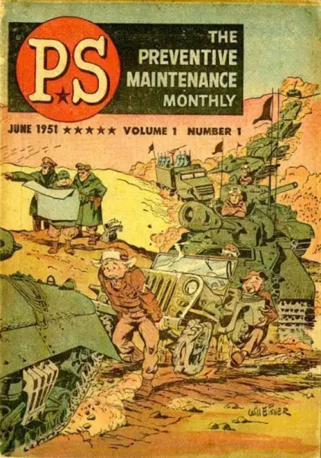PS Magazine&#39;s first cover with art by Will Eisner