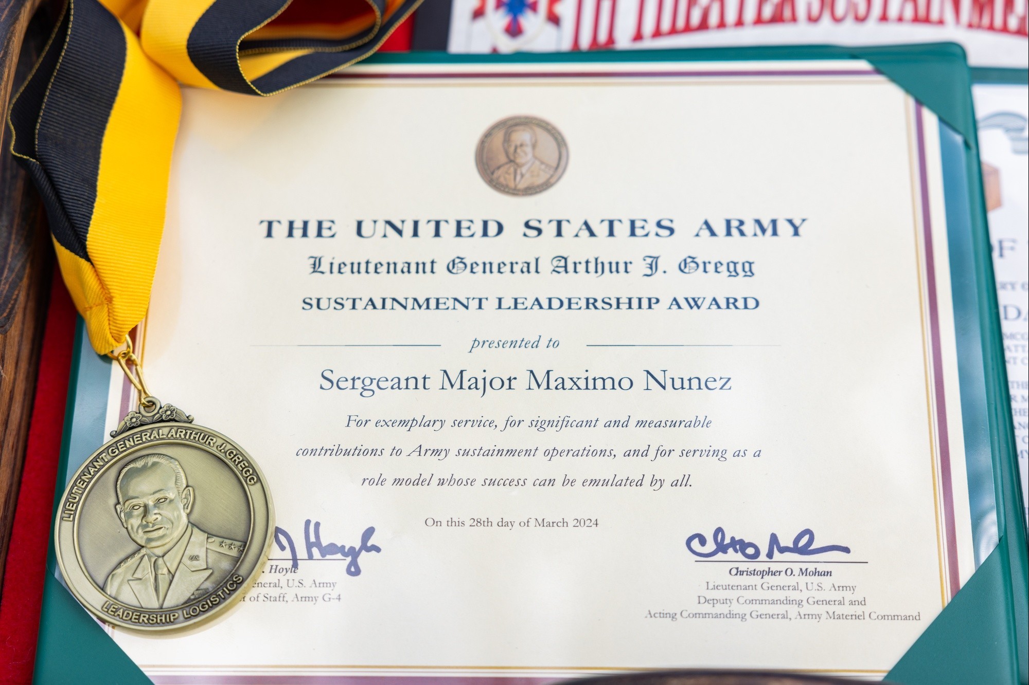 8th TSC SGM is first NCO recognized with top Army logistician award ...