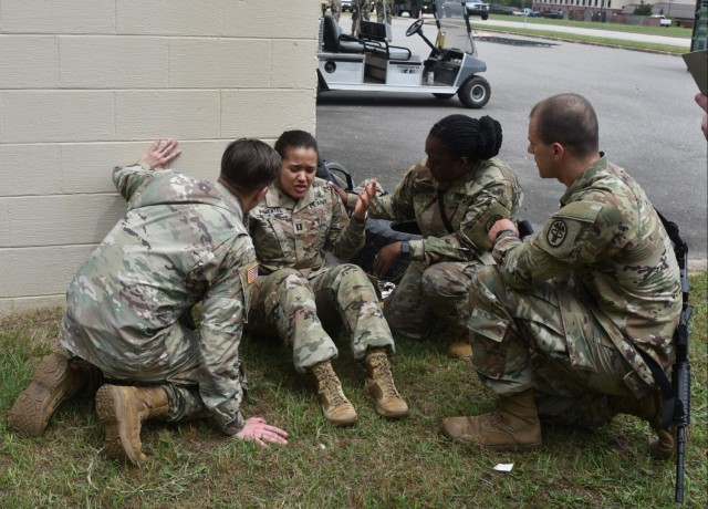 Military Medical Personnel Train for Combat Situations in Capstone Event