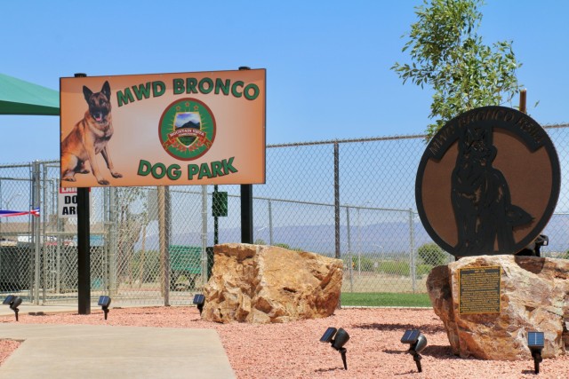 Honoring a Hero: Fort Huachuca Dedicates Renovated Dog Park in Memory of Military Working Dog Bronco