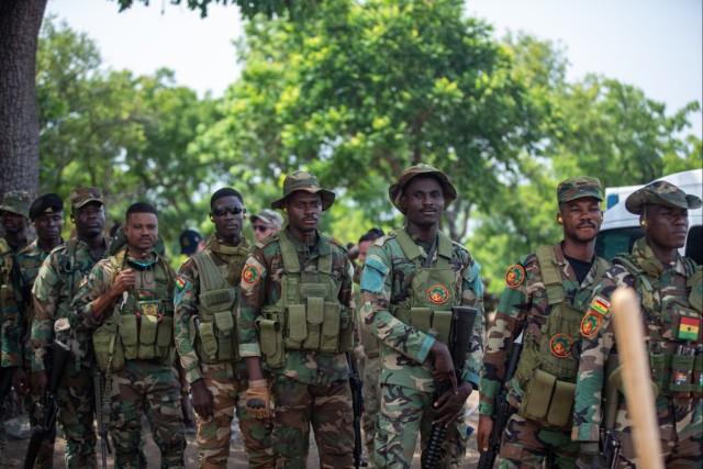 Maryland Army National Guard Soldiers teach basic rifle marksmanship to Ghana Armed Forces