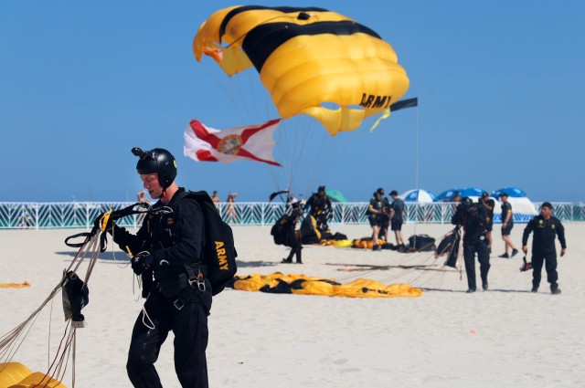 Thousands at Miami air and sea show experience Army village during Memorial Day events