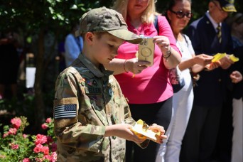 Butterflies released in honor of the fallen