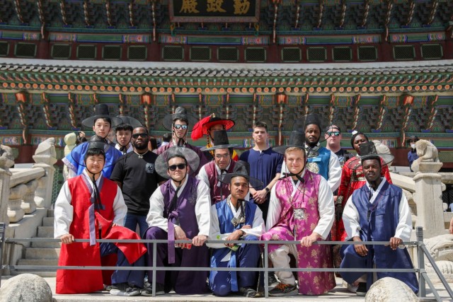 Service members assigned to Camp Casey participate in a community relations tour in Seoul, Republic of Korea, May 23, 2024. The group visited Insadong Street, a popular tourist location for shopping, before eating traditional Korean food and...