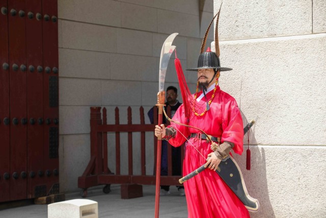 Service members assigned to Camp Casey participate in a community relations tour in Seoul, Republic of Korea, May 23, 2024. The group visited Insadong Street, a popular tourist location for shopping, before eating traditional Korean food and...
