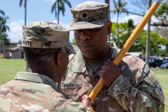 Paymasters conduct change of command ceremony