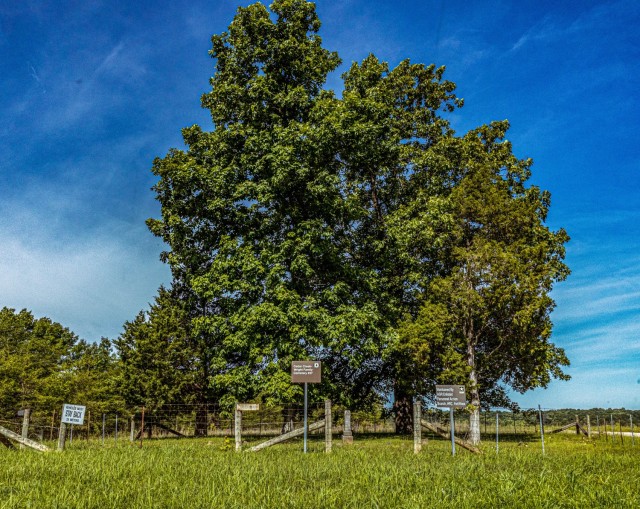 The Cedar-Creek Wright Family Cemetery at Fort Knox, Kentucky is maintained by the Army National Guard Enlisted Personnel Action Branch and U.S. Army Human Resources Command on the installation.