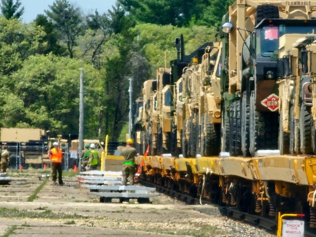 Fort McCoy’s first rail movement of 2024 is largest Wisconsin National Guard rail op in decades