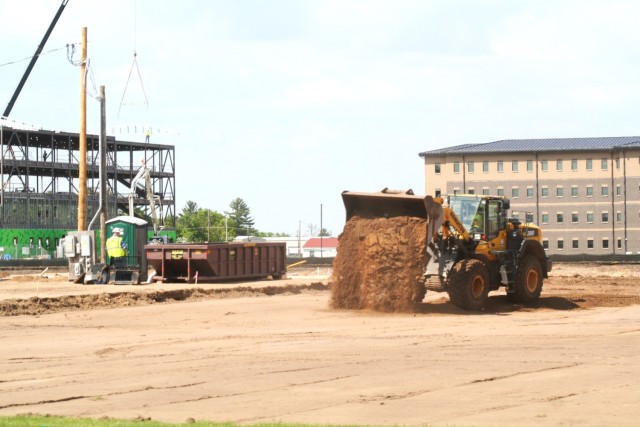 Groundwork for construction of a fourth, $27.3 million barracks project underway at Fort McCoy