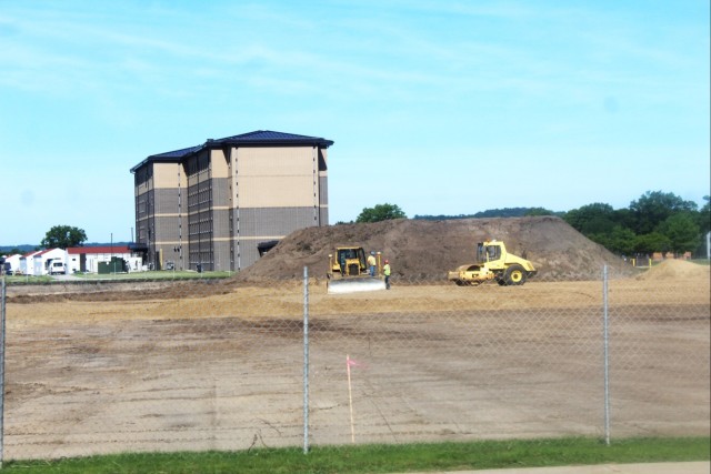 Groundwork for construction of a fourth, $27.3 million barracks project underway at Fort McCoy