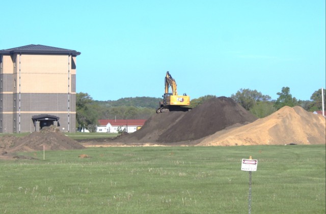 Groundwork for construction of a fourth, $27.3 million barracks project underway at Fort McCoy