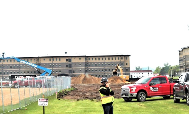 Groundwork for construction of a fourth, $27.3 million barracks project underway at Fort McCoy