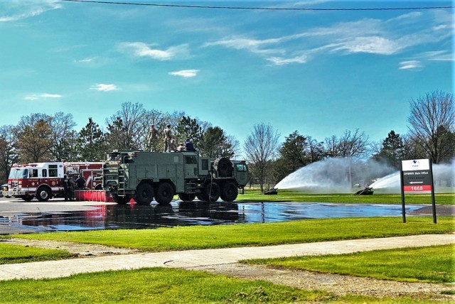 Army Reserve firefighter training at Fort McCoy