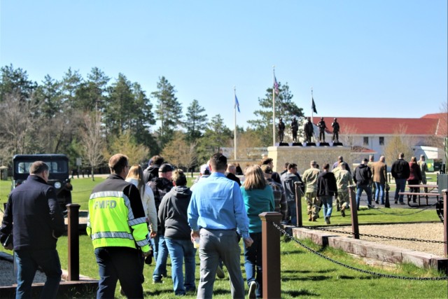 Fort McCoy community members visit Fort McCoy&#39;s historic Commemorative Area