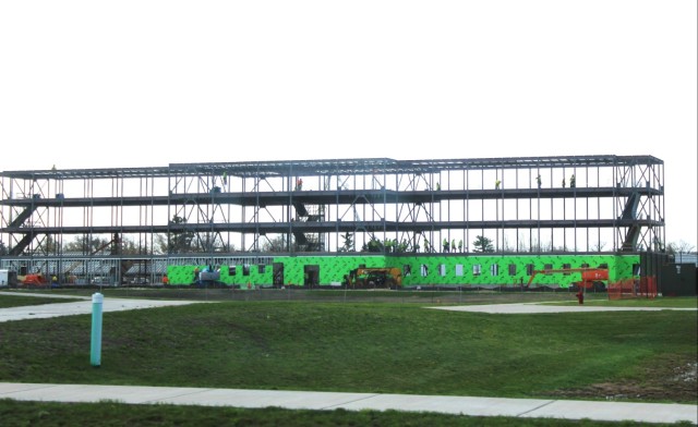 April 2024 barracks construction operations at Fort McCoy
