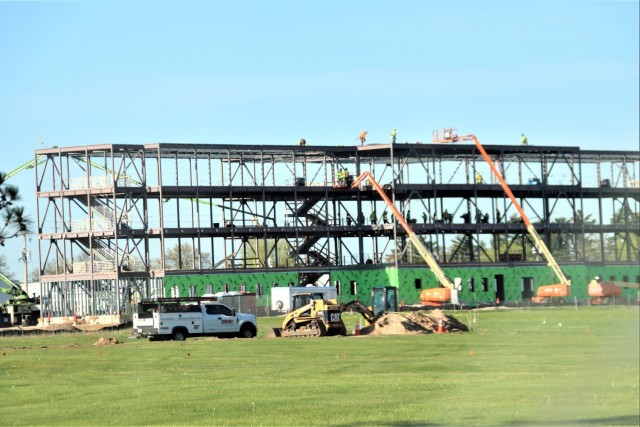 May 2024 barracks construction operations at Fort McCoy