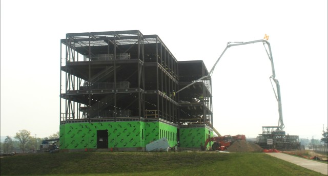 May 2024 barracks construction operations at Fort McCoy