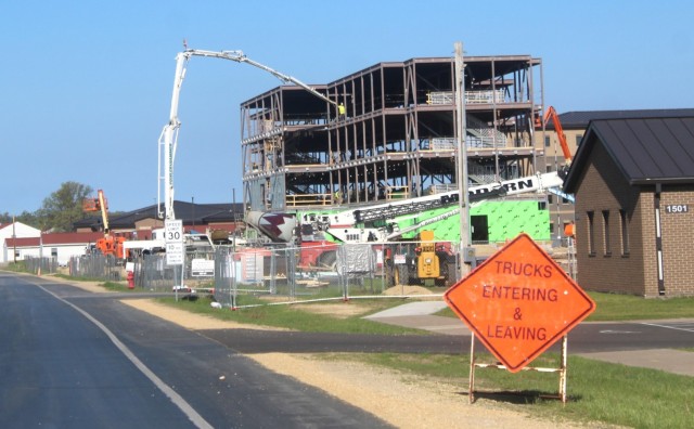 May 2024 barracks construction operations at Fort McCoy