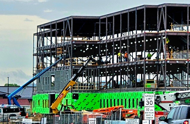 May 2024 barracks construction operations at Fort McCoy