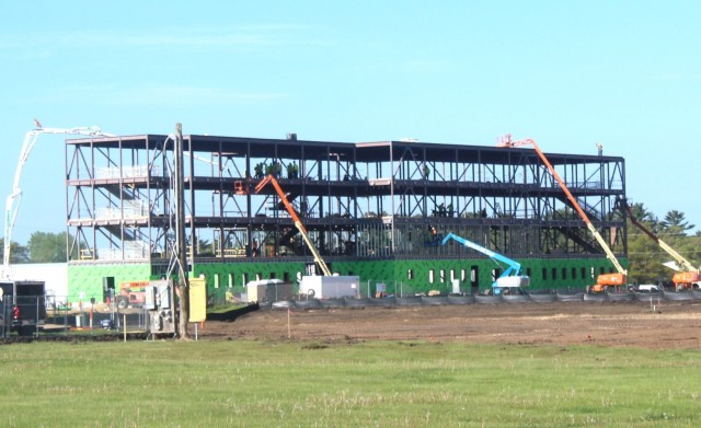 May 2024 barracks construction operations at Fort McCoy