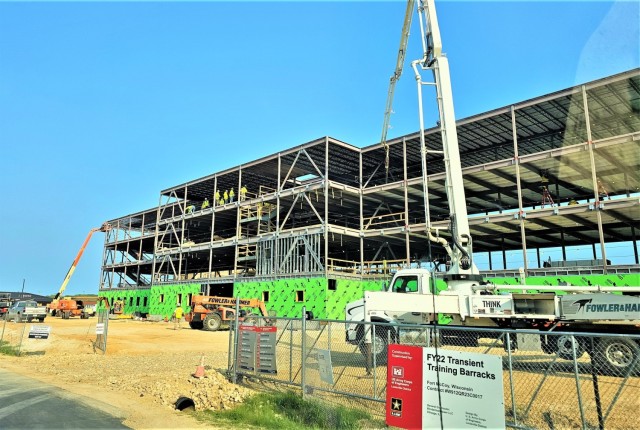 May 2024 barracks construction operations at Fort McCoy