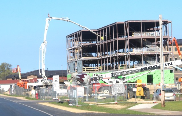 May 2024 barracks construction operations at Fort McCoy