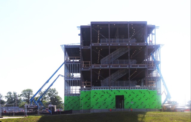 May 2024 barracks construction operations at Fort McCoy