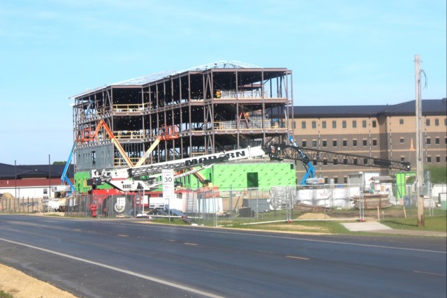 May 2024 barracks construction operations at Fort McCoy