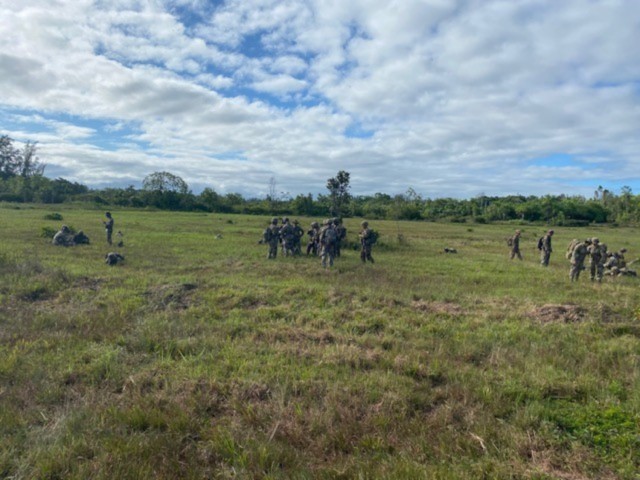 Training area for Soldiers and landing zone for helicopters