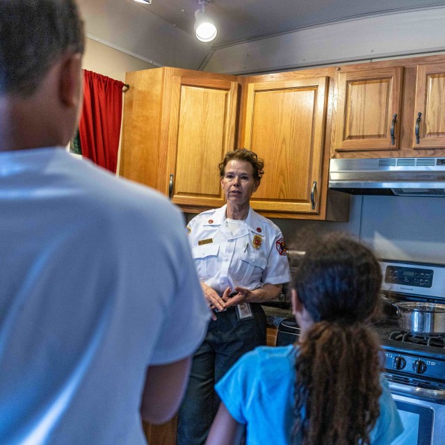 Members of the Fort Knox Directorate of Emergency Services advise residents on summer safety during the 2024 Summer Safety Expo held at Fort Knox, Kentucky June 8. The expo included tips on traffic, fire and conservation safety as well as multiple...