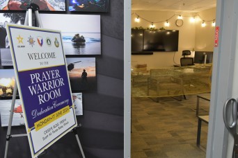 SDDC Headquarters cuts ribbon for new Prayer Warrior Room